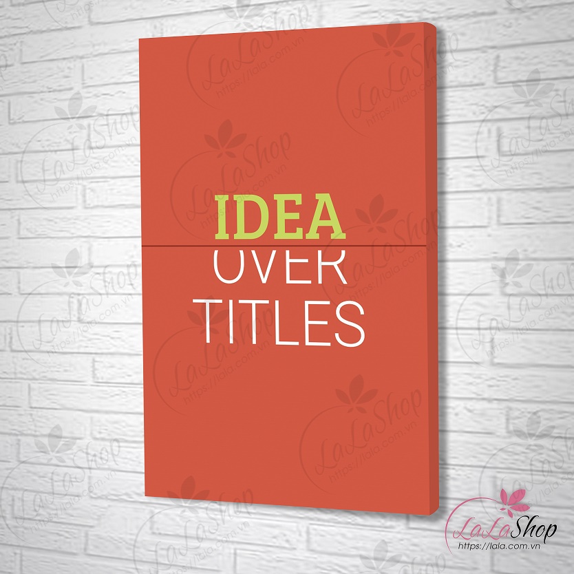 Tranh treo tường idea over titles